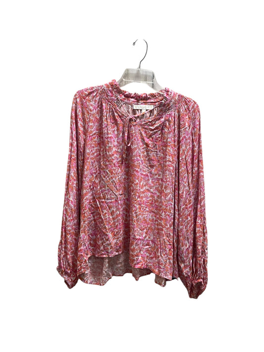 Top Long Sleeve By Karlie In Pink, Size: M