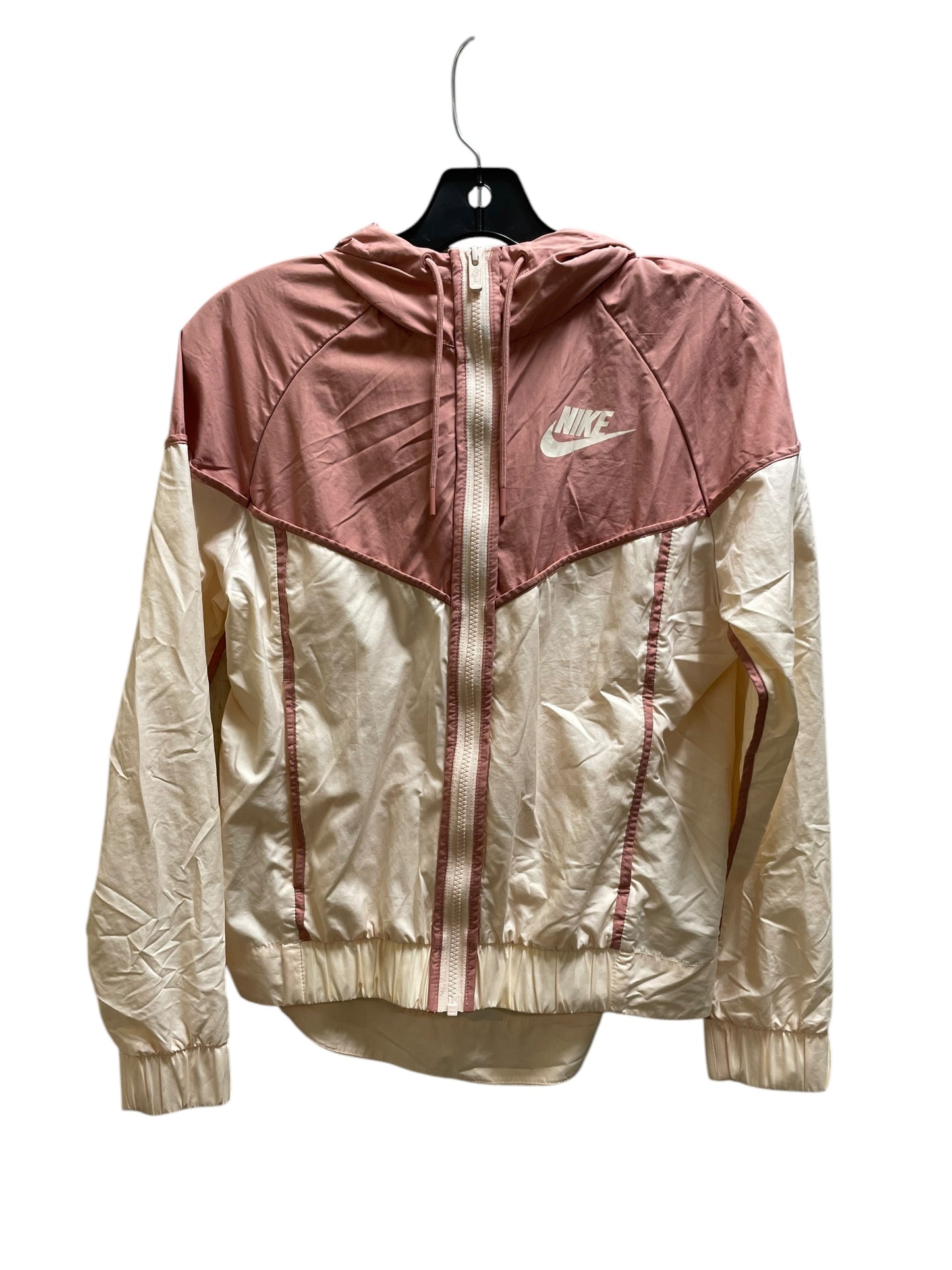 Athletic Jacket By Nike In Pink, Size: Xs