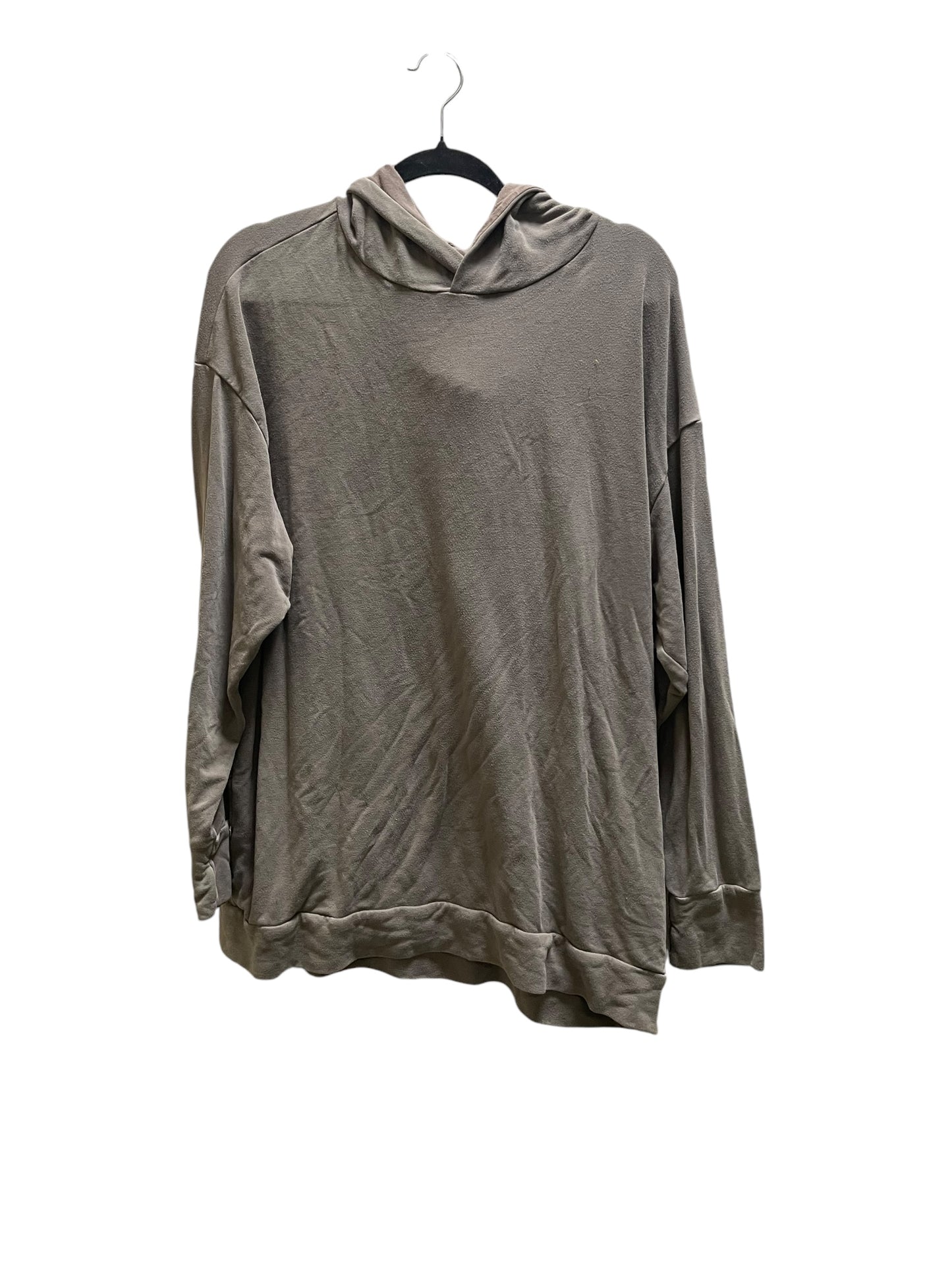 Top Long Sleeve By Aerie In Grey, Size: L