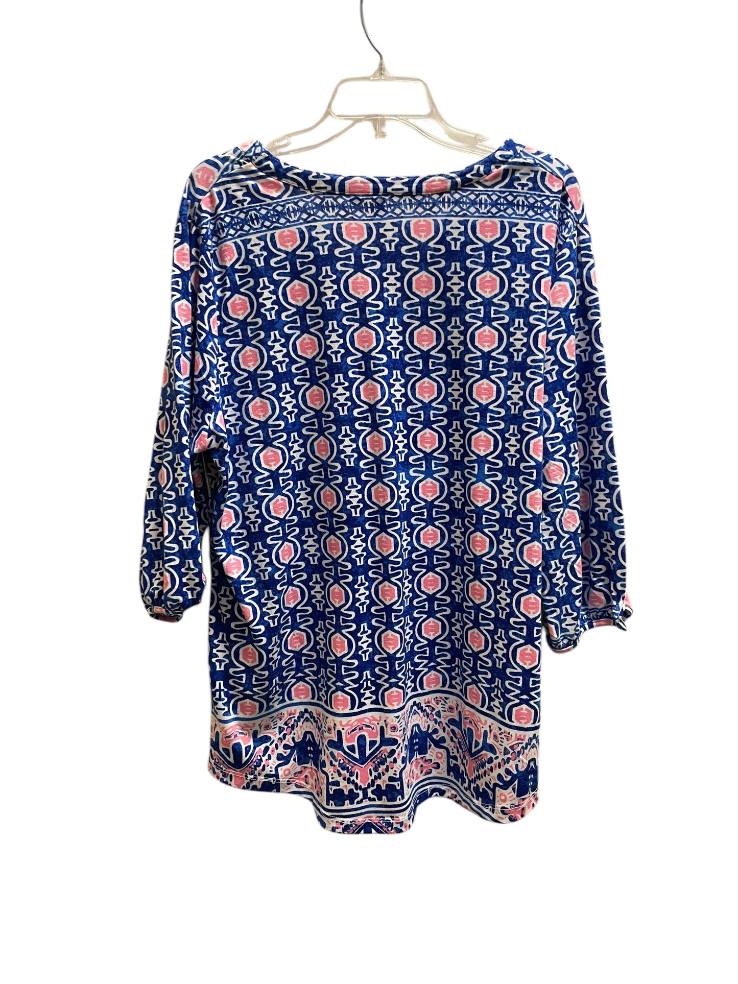 Top Long Sleeve By Clothes Mentor In Blue, Size: 2x