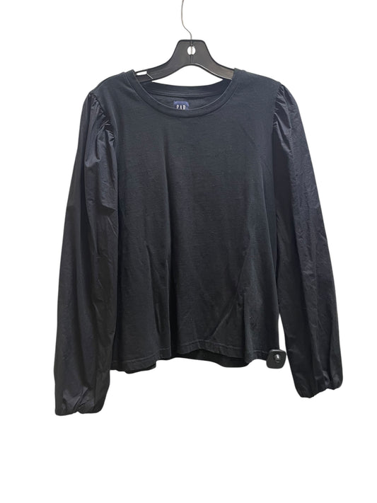 Top Long Sleeve By Gap In Black, Size: L