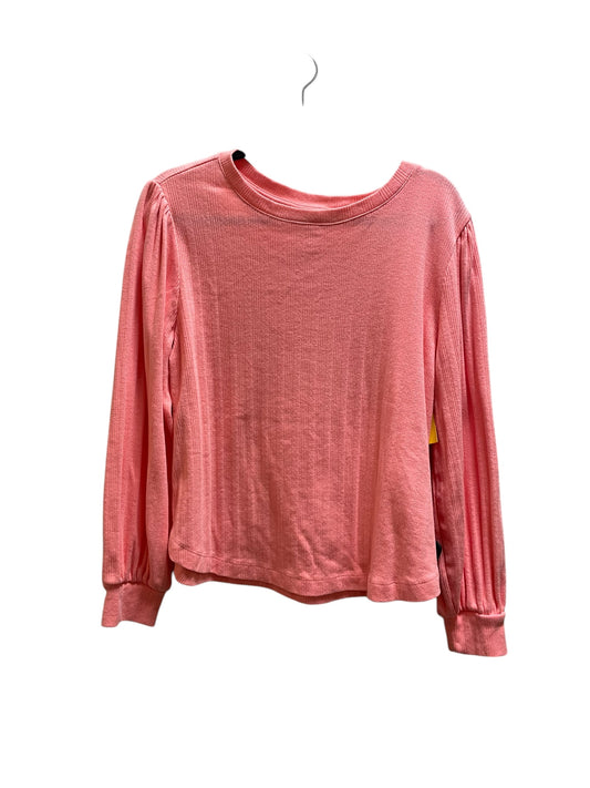 Top Long Sleeve By Clothes Mentor In Coral, Size: L