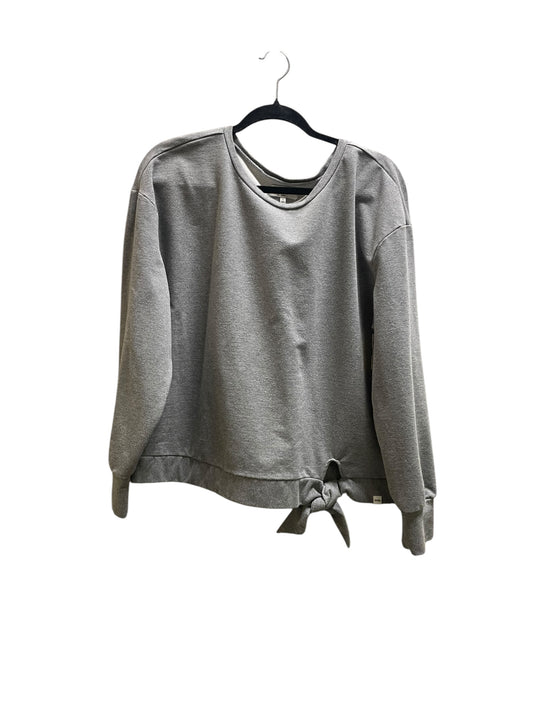 Top Long Sleeve Basic By Not Your Daughters Jeans In Grey, Size: L