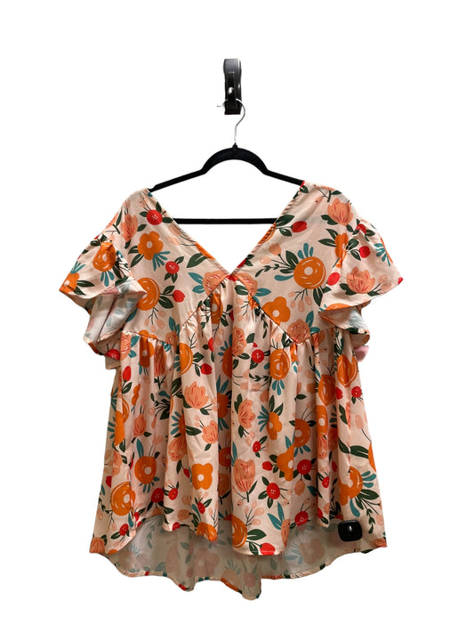 Top Sleeveless By Clothes Mentor In Orange, Size: L