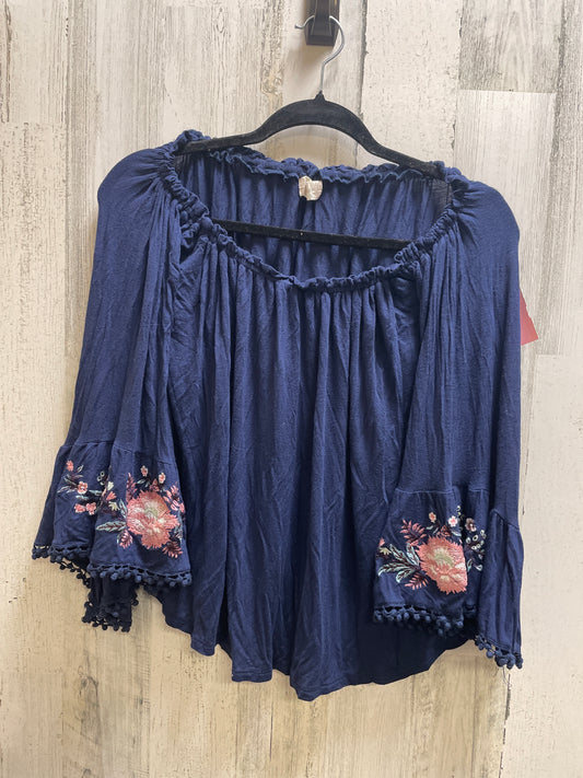 Navy Top Long Sleeve Altard State, Size S