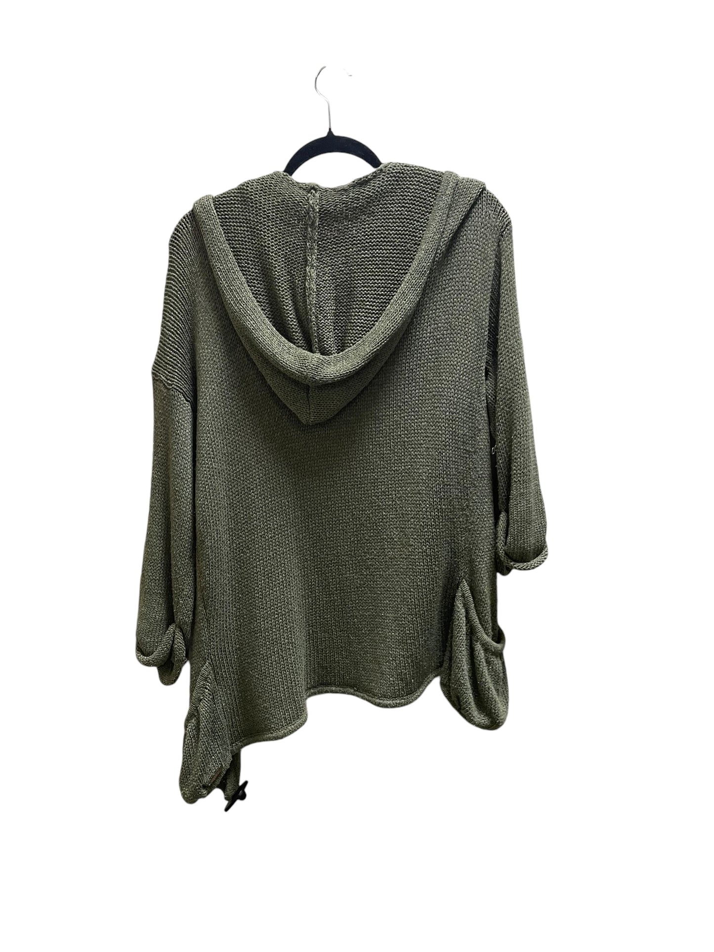 Sweater Cardigan By Billabong In Green, Size: M