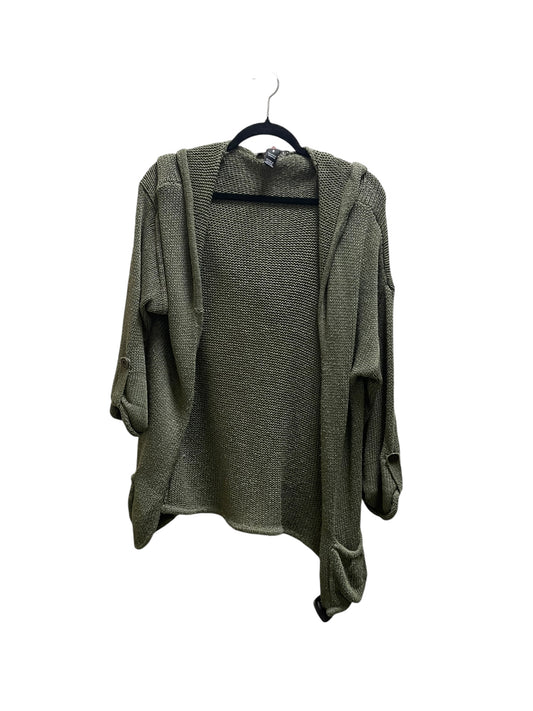 Sweater Cardigan By Billabong In Green, Size: M