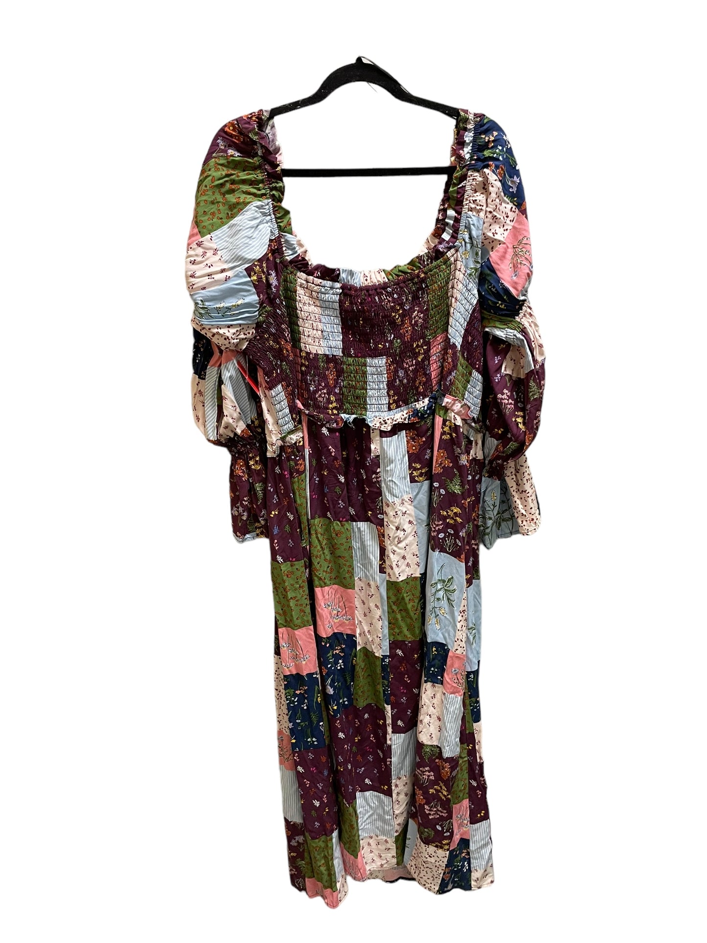 Dress Casual Maxi By Eloquii In Floral Print, Size: 4x