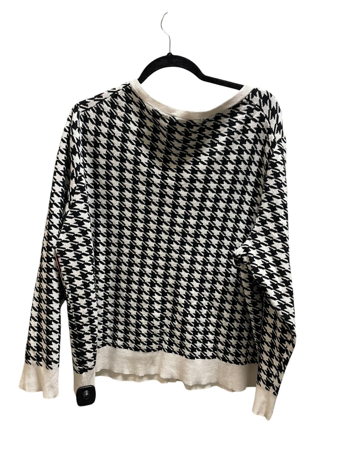 Sweater Cardigan By A New Day In Black & White, Size: 2x