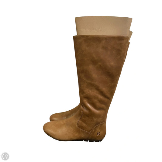 Boots Knee Flats By Born In Brown, Size: 11