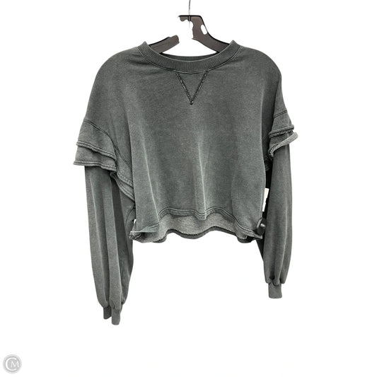 Sweatshirt Crewneck By Clothes Mentor In Grey, Size: S