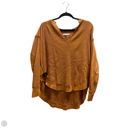 Top Long Sleeve By We The Free In Orange, Size: Xs