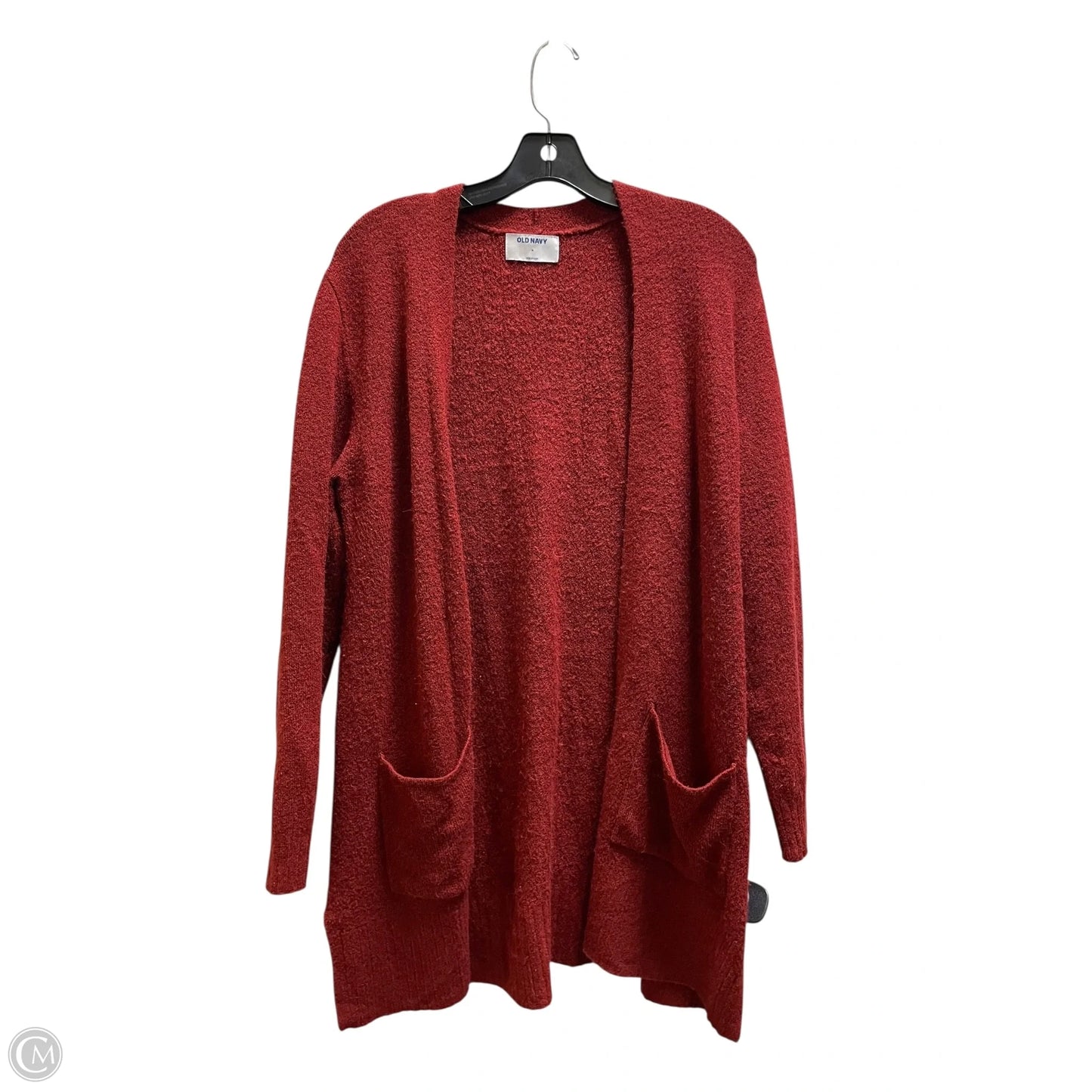Sweater Cardigan By Old Navy In Red, Size: M