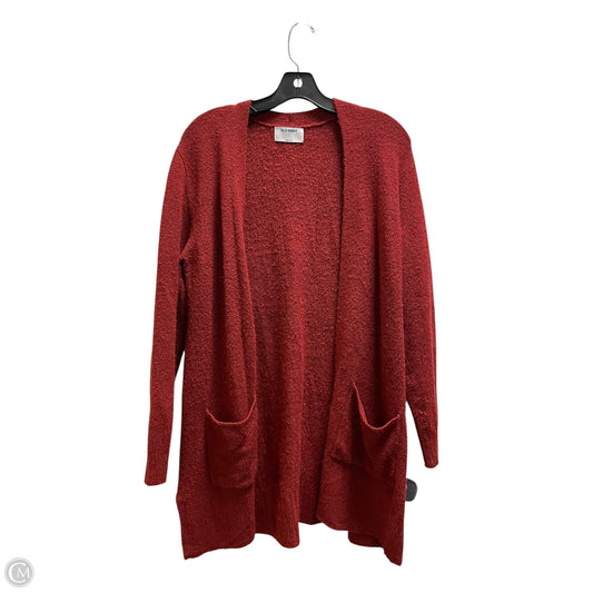 Sweater Cardigan By Old Navy In Red, Size: M