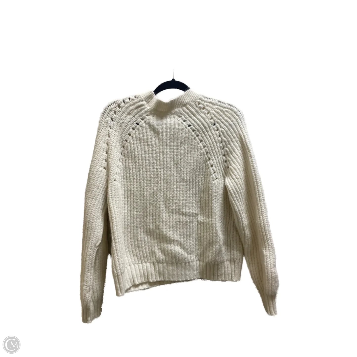 Sweater By Loft In Cream, Size: L