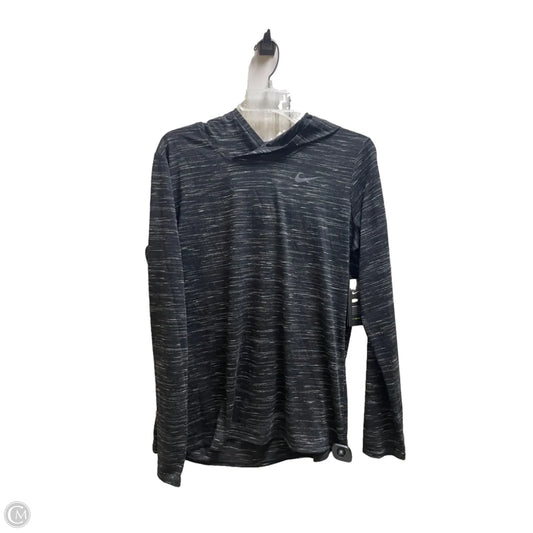 Athletic Sweatshirt Hoodie By Nike In Black, Size: L