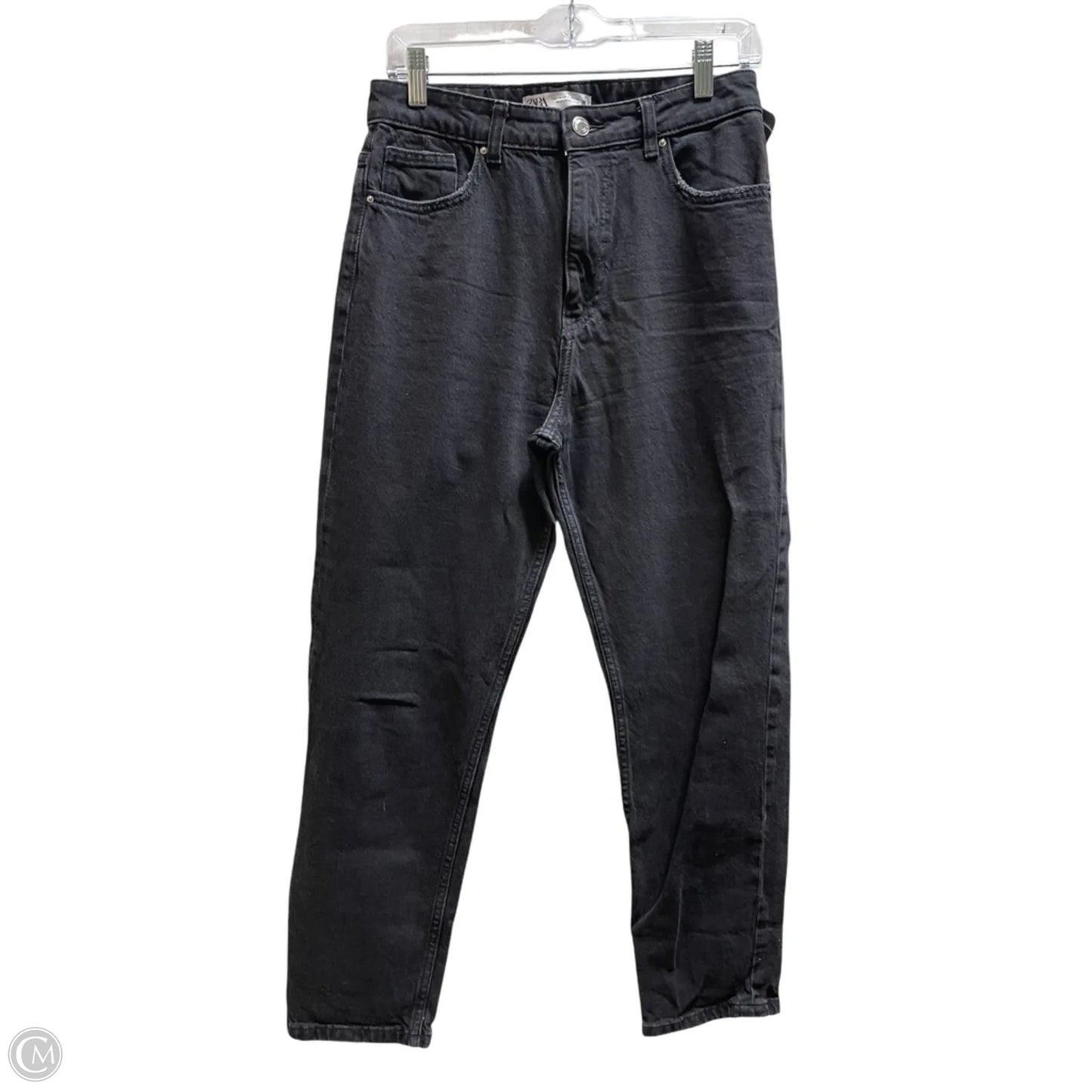 Jeans Boot Cut By Zara In Black Denim, Size: 8