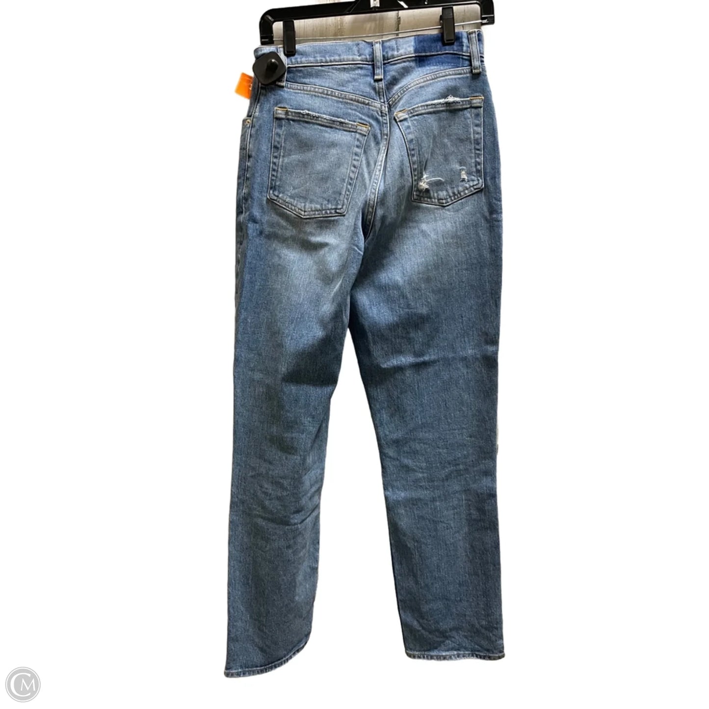 Jeans Straight By Abercrombie And Fitch In Blue Denim, Size: 4
