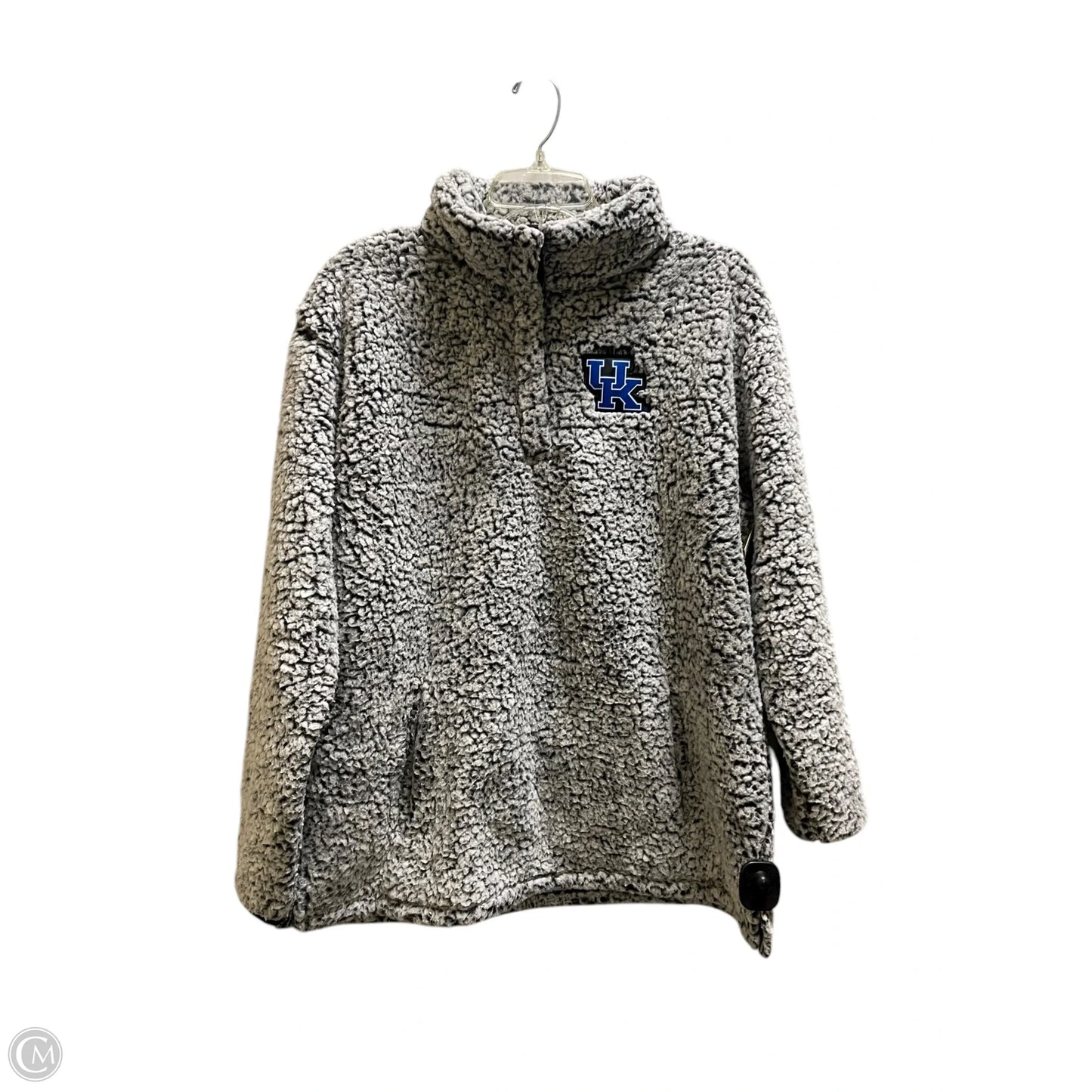 Sweatshirt Collar By Clothes Mentor In Grey, Size: Xl