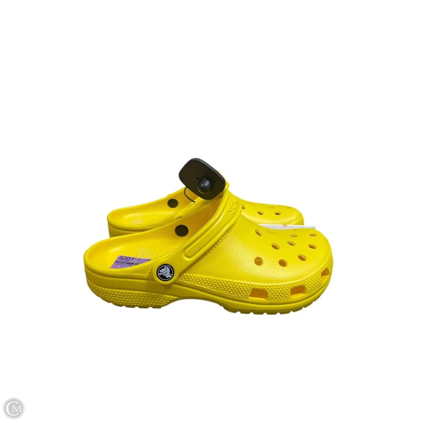 Sandals Flats By Crocs In Yellow, Size: 9