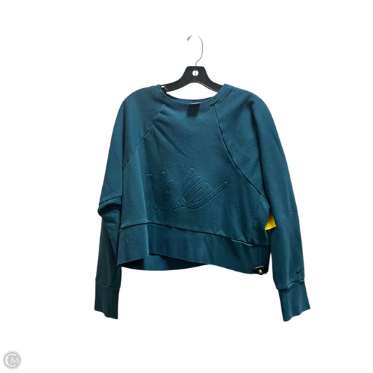 Sweatshirt Crewneck By Nike In Green, Size: L