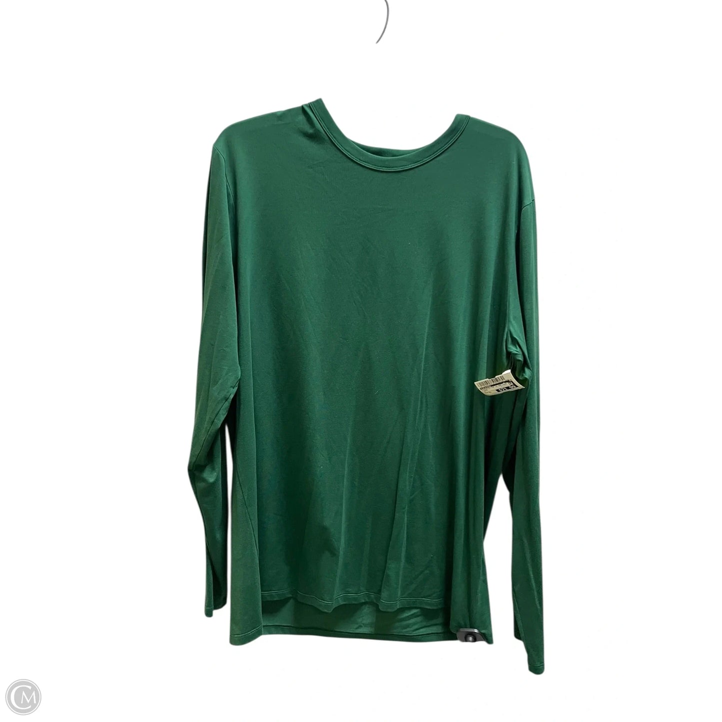 Athletic Top Long Sleeve Crewneck By Lululemon In Green, Size: Xl