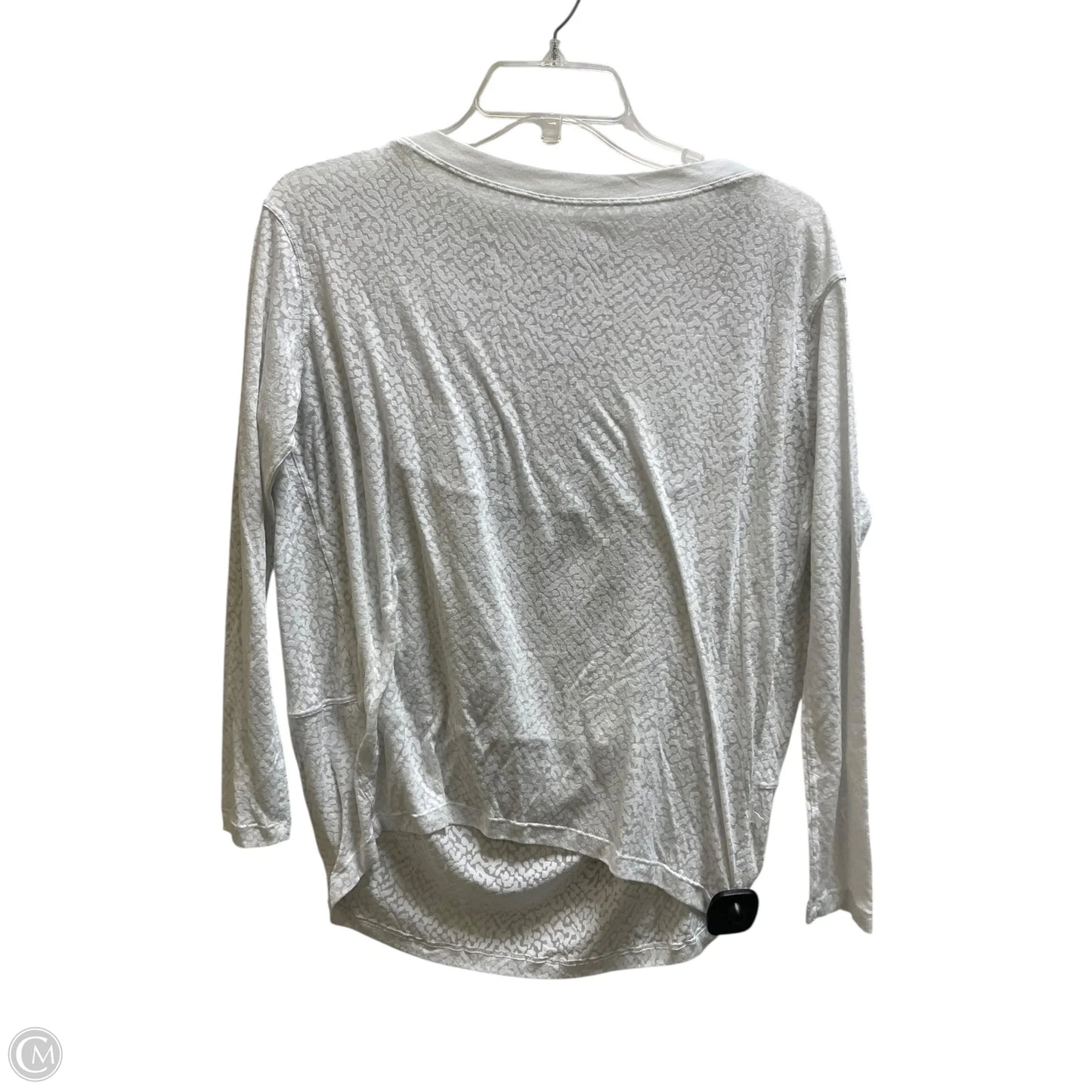 Athletic Top Long Sleeve Crewneck By Lululemon In White, Size: 12