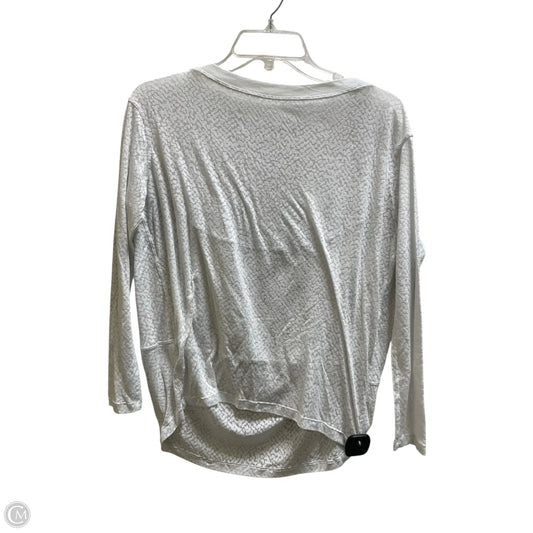 Athletic Top Long Sleeve Crewneck By Lululemon In White, Size: 12