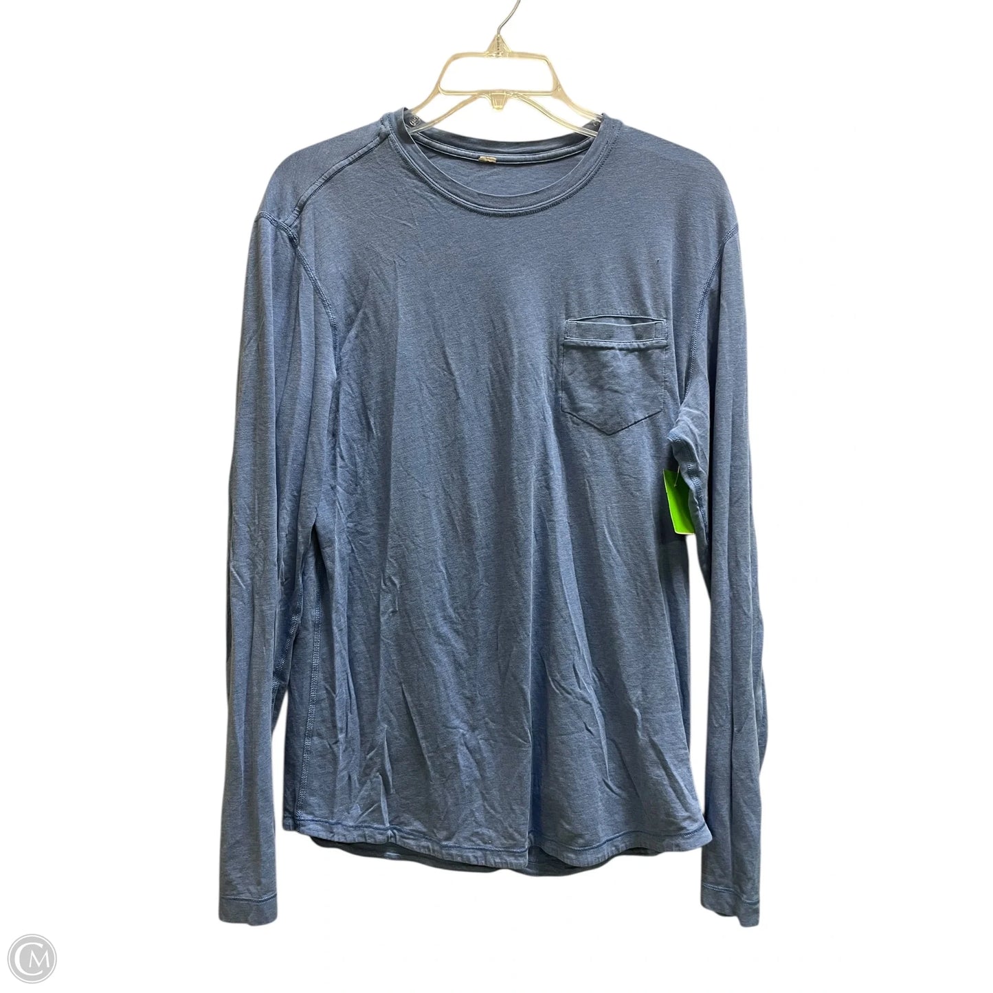 Athletic Top Long Sleeve Crewneck By Lululemon In Blue, Size: 12