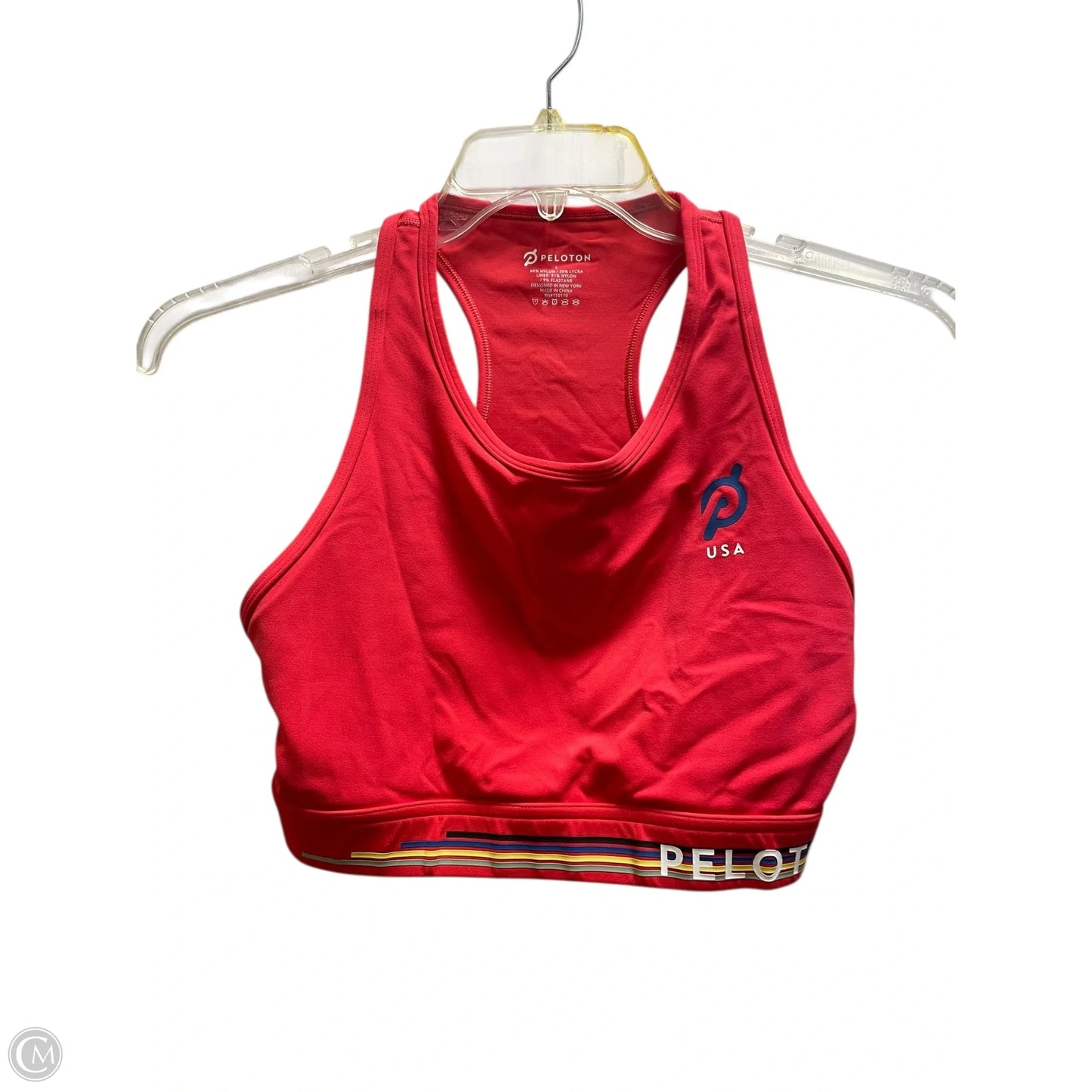 Athletic Bra By Peloton In Red, Size: L