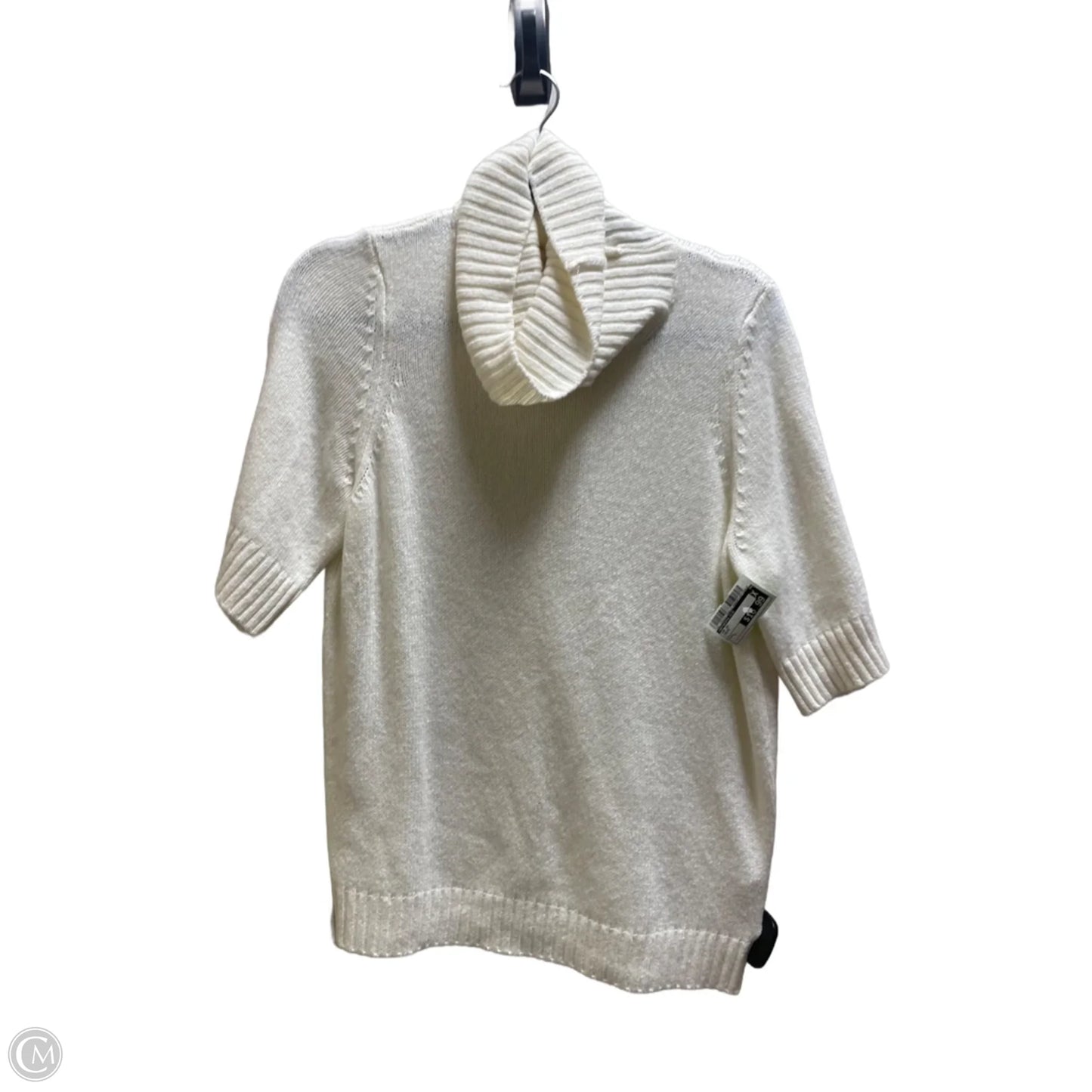Top Short Sleeve By Anthropologie In Cream, Size: L