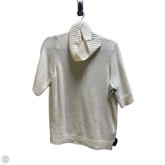 Top Short Sleeve By Anthropologie In Cream, Size: L