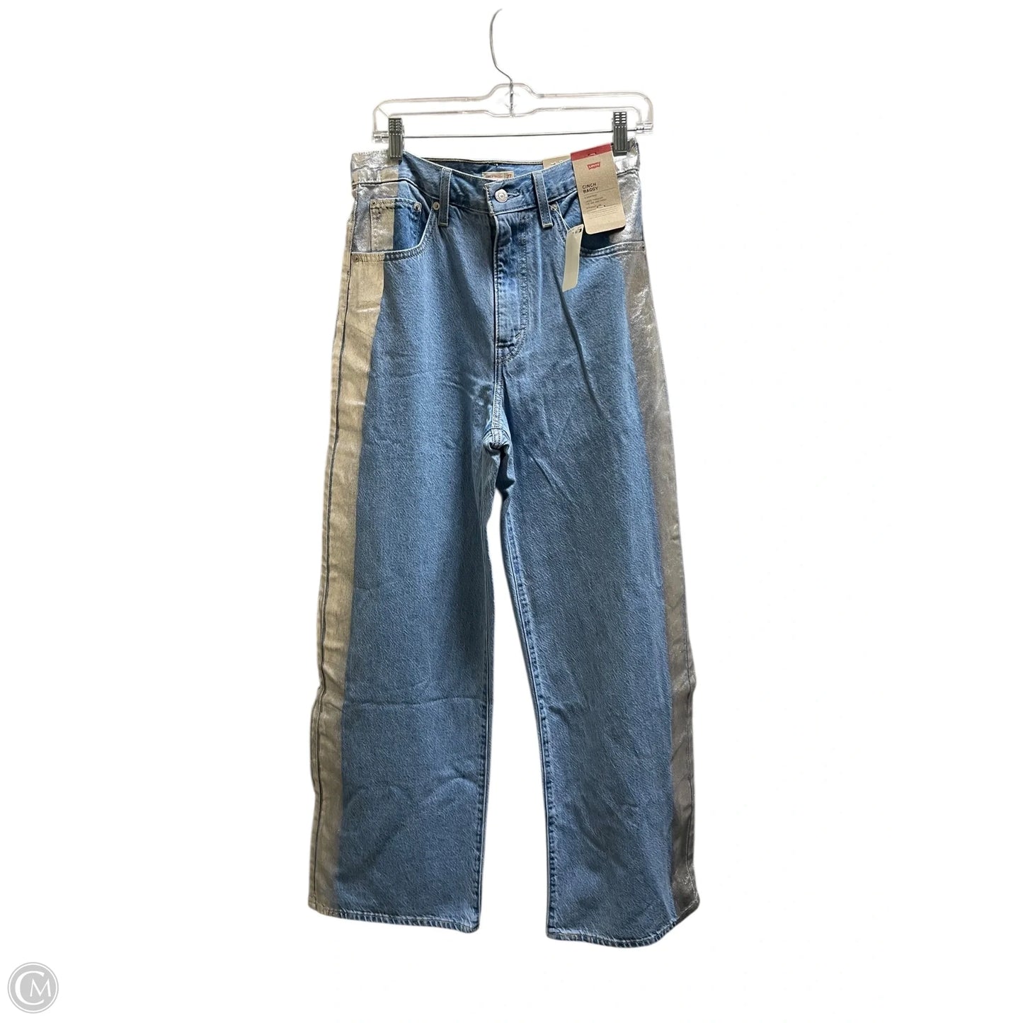 Jeans Straight By Levis In Blue Denim, Size: 4