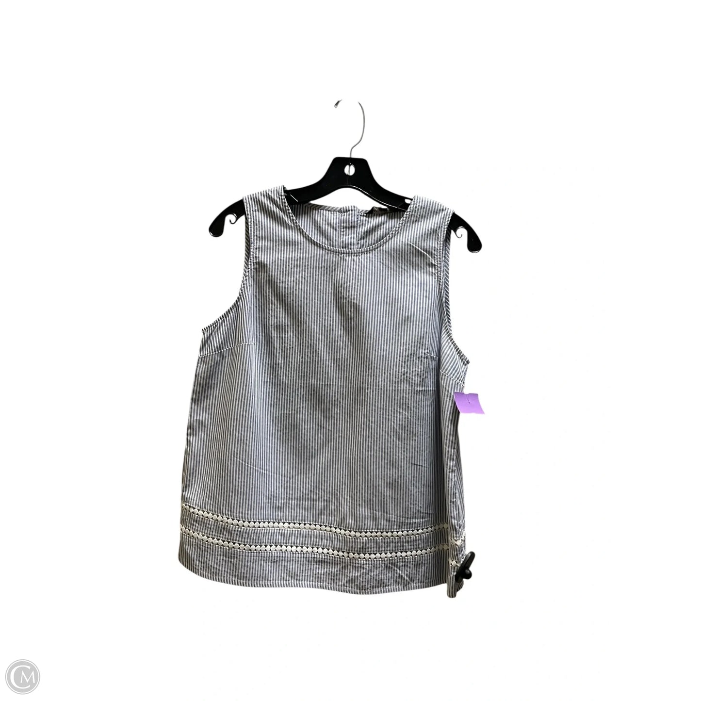 Top Sleeveless By Banana Republic In Blue, Size: M