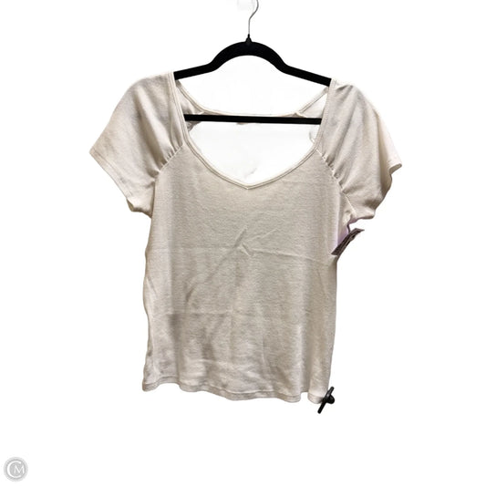 Top Short Sleeve By Copper Key In White, Size: M