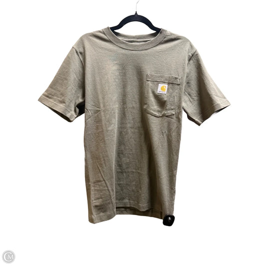 Top Short Sleeve By Carhartt In Green, Size: Xs