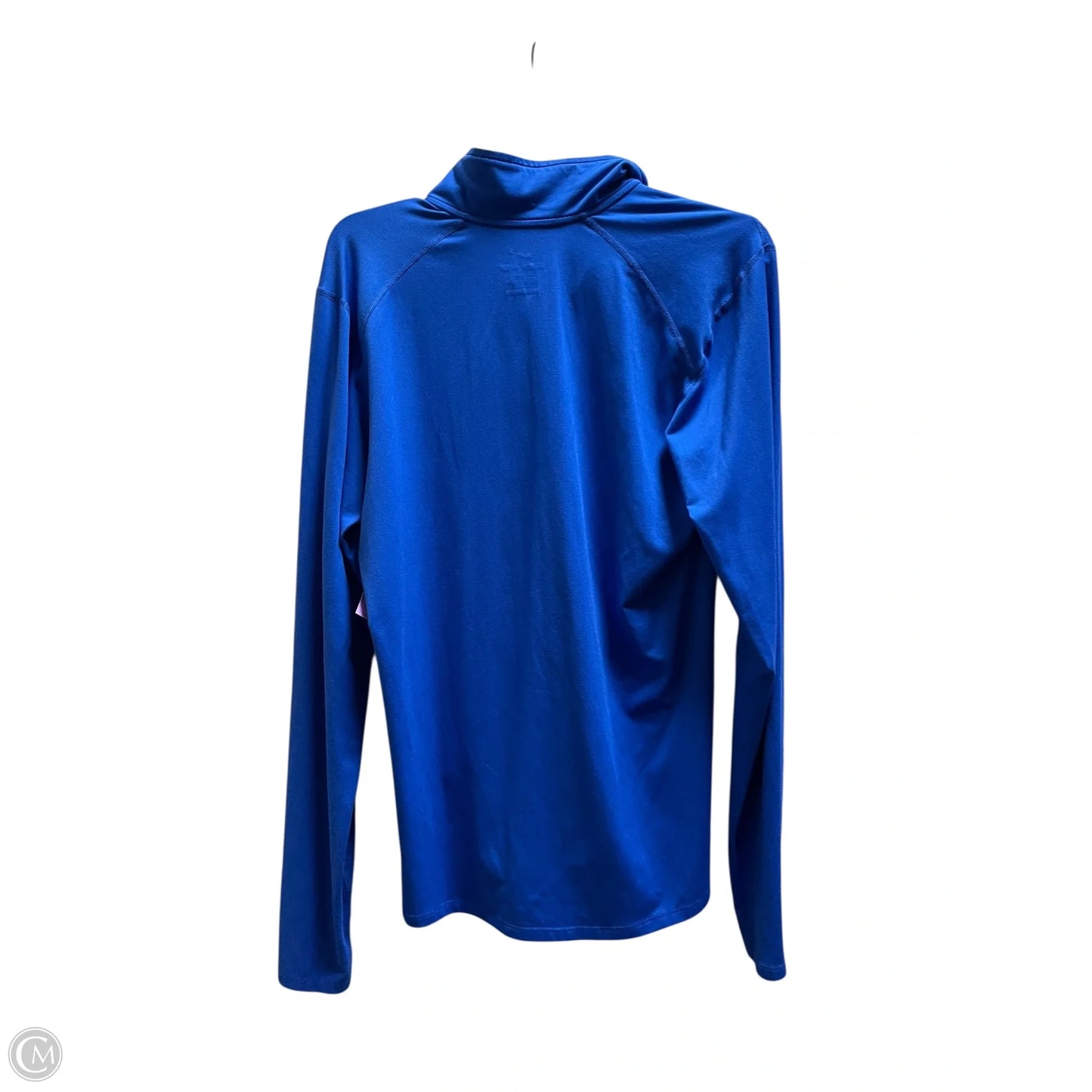 Athletic Sweatshirt Collar By Nike In Blue, Size: S