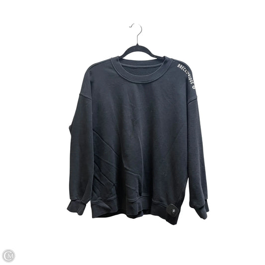 Athletic Sweatshirt Crewneck By Lululemon In Black, Size: 6