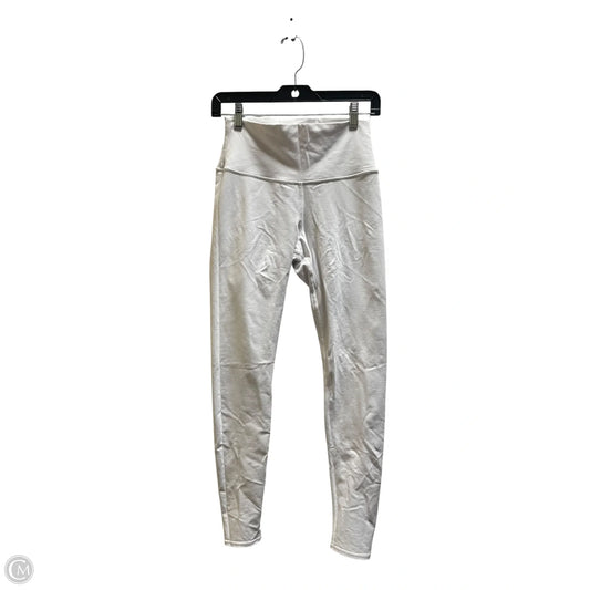 Athletic Leggings By Alo In White, Size: M