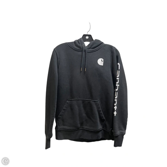 Sweatshirt Hoodie By Carhartt In Black, Size: Xs