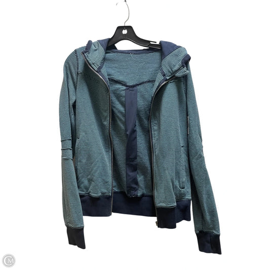 Athletic Jacket By Lululemon In Blue, Size: 8
