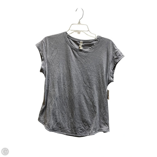 Athletic Top Short Sleeve By Lululemon In Grey, Size: 8