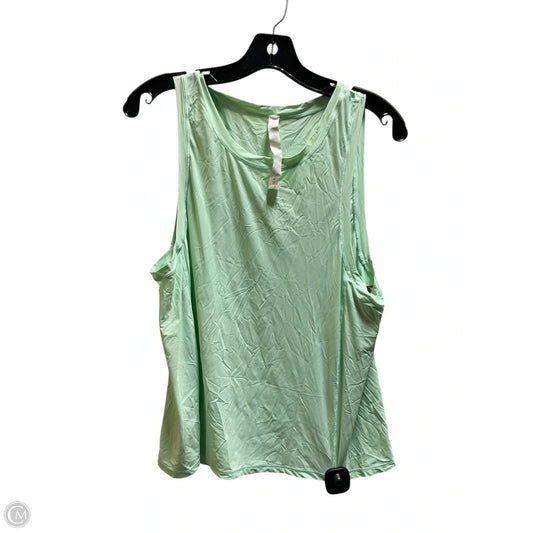Athletic Tank Top By Lululemon In Green, Size: 8