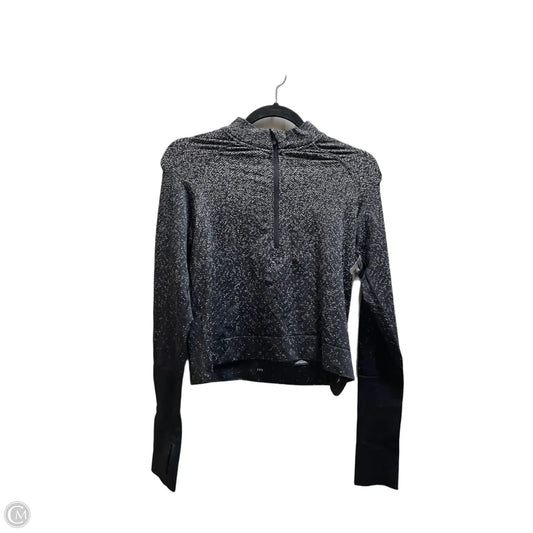 Athletic Top Long Sleeve Collar By Lululemon In Black, Size: 8