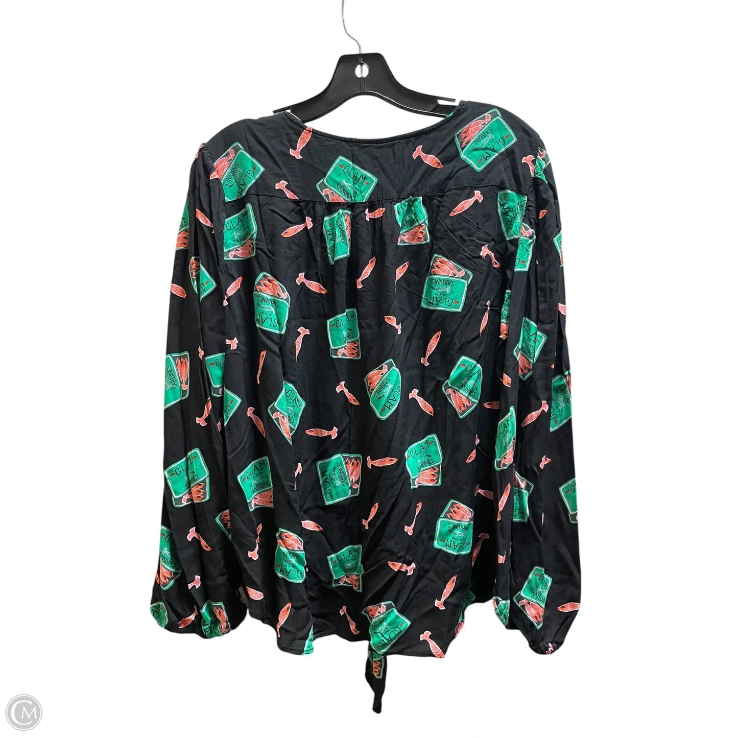 Top Long Sleeve By Anthropologie In Black, Size: Xl