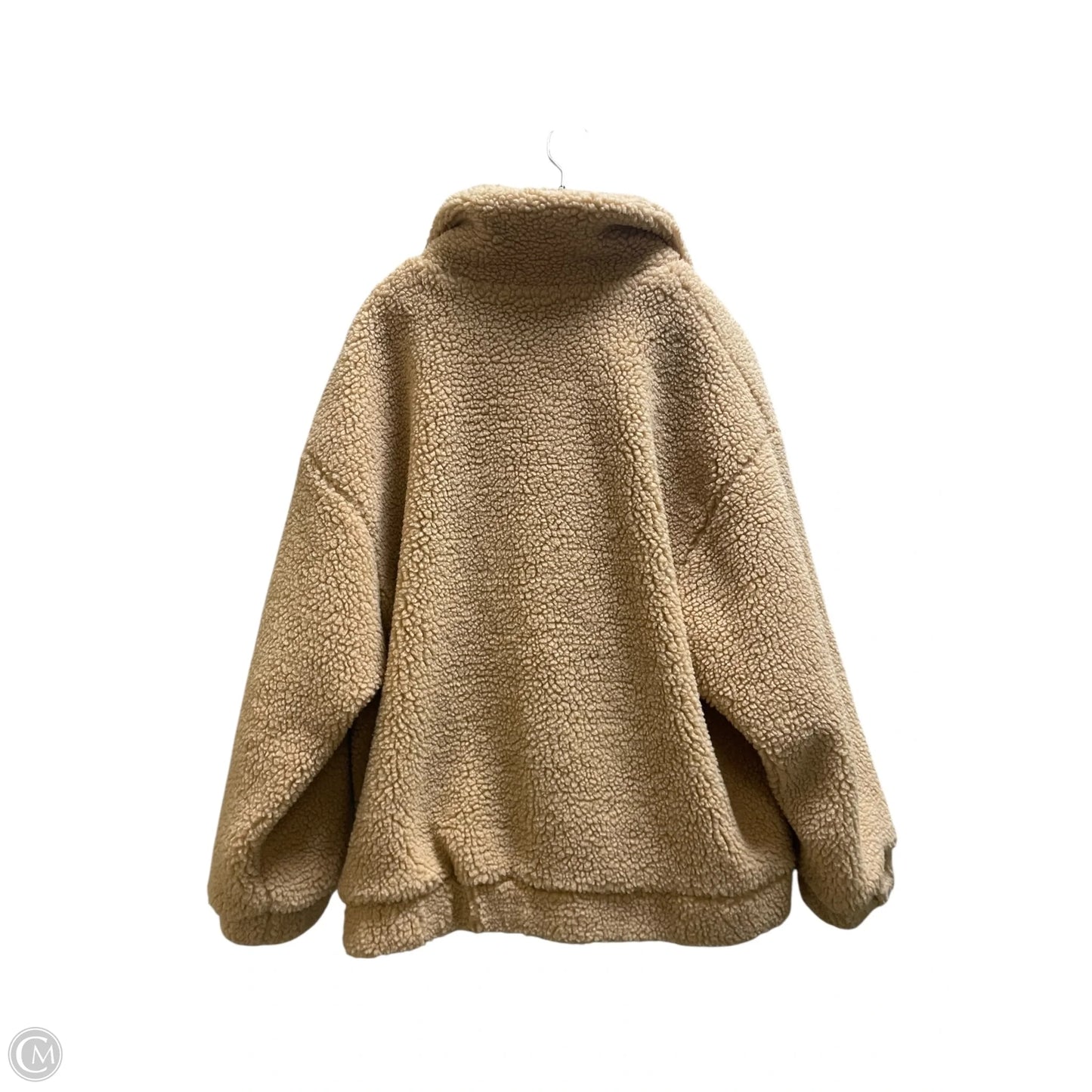 Coat Faux Fur & Sherpa By Clothes Mentor In Beige, Size: M
