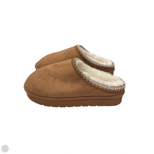 Slippers By Clothes Mentor In Brown, Size: 10