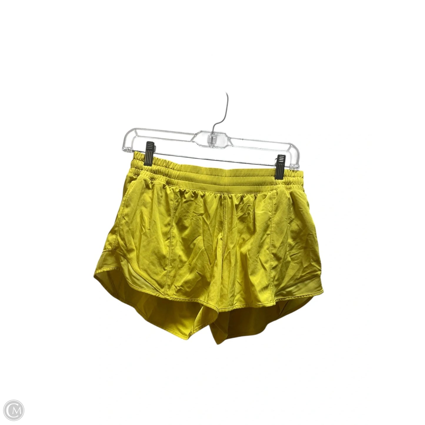 Athletic Shorts By Lululemon In Yellow, Size: 8