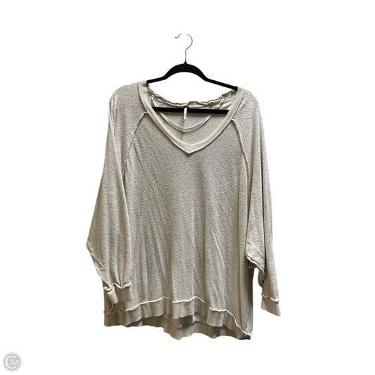Top 3/4 Sleeve By Free People In Cream, Size: M