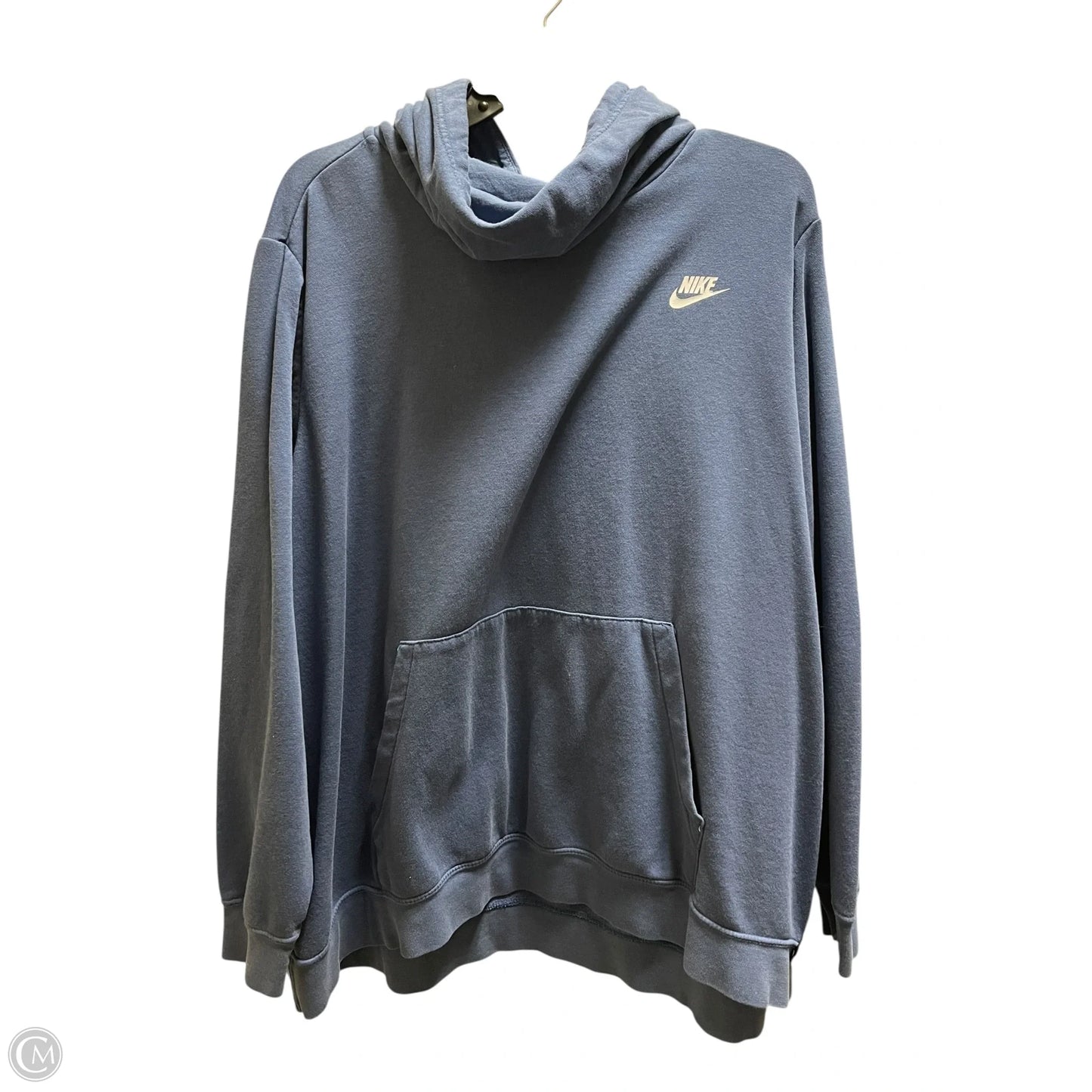 Sweatshirt Hoodie By Nike Apparel In Blue, Size: 2x